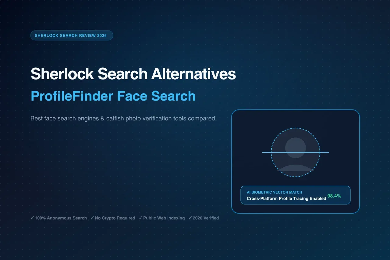 Top Sherlock Search alternatives and AI reverse face search tools comparison