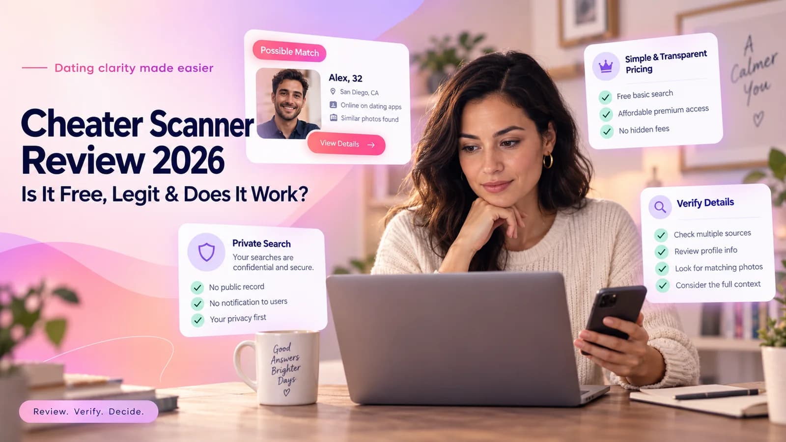 Cheater Scanner review: possible-match research, transparent pricing, and careful verification