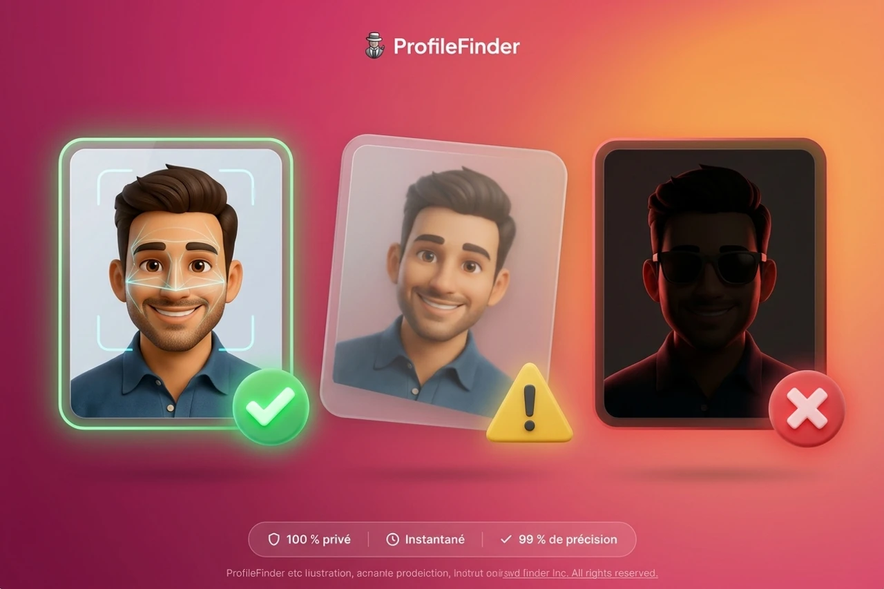 Infographic illustrating how frontal angles, resolution, lighting, and occlusion impact facial recognition accuracy