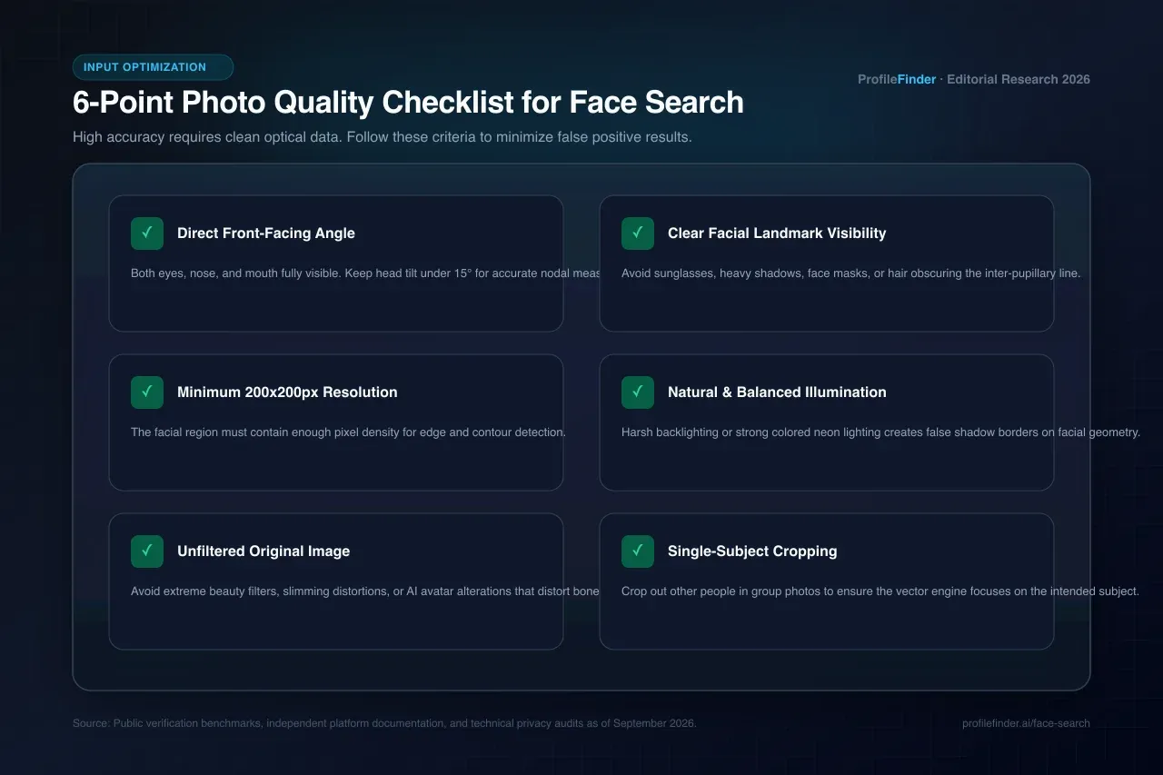 Dating profile verification workflow and photo criteria